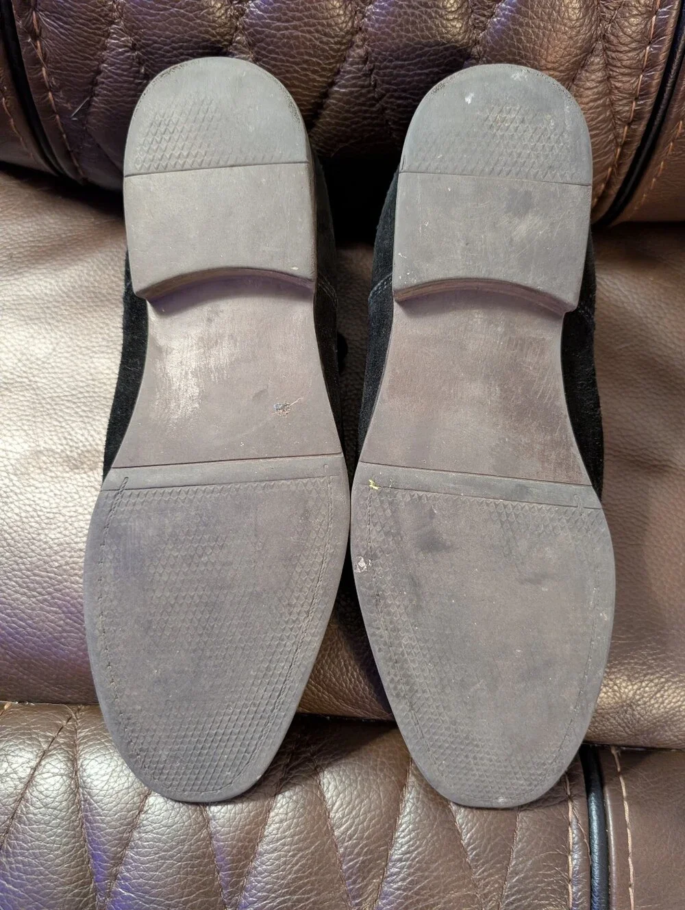Apt. 9 Men's Black Suede Chelsea Boots Size 11 Wide
